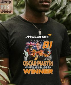 Oscar Piastri Hungarian Grand Prix McLaren Formula 1 Team Winner T Shirt