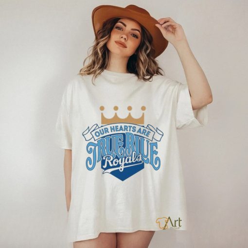 Our Hearts Are True Blue Royals Baseball T Shirt