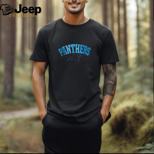 Outerstuff Nfl Youth Girls Carolina Panthers Show Love Sequin Logo V Neck T Shirt