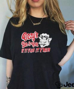 Ozzys Bar And Grill If It Flies It Fries Shirt