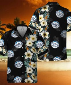 Busch Light Tropical Floral Hawaiian Shirt