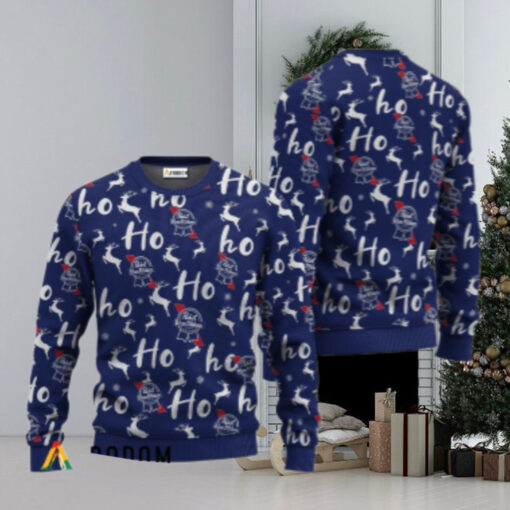 Pabst Blue Ribbon Ho Ho Ho Christmas Sweater