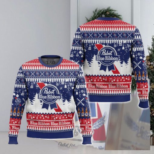 Pabst Blue Ribbon Ugly Sweater