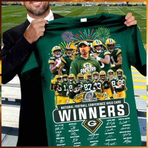 Packers 2023 2024 National Football Conference Wild Card Winner Signature Shirt