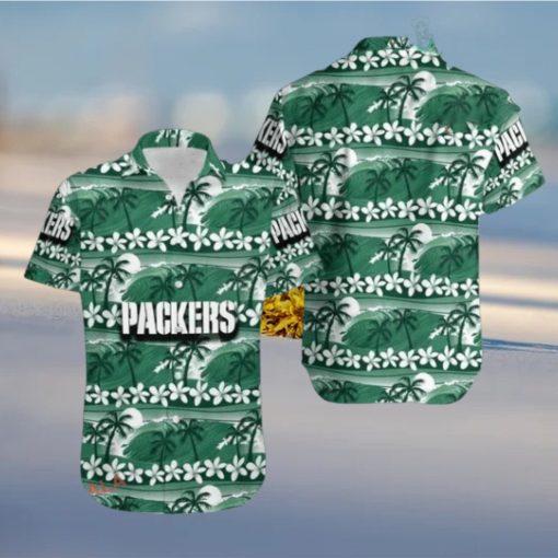 Packers Apparel Green Bay Packers Coconut Trees NFL Hawaii Shirt
