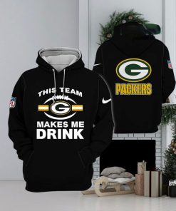 Packers This Team Makes Me Drink Hoodie