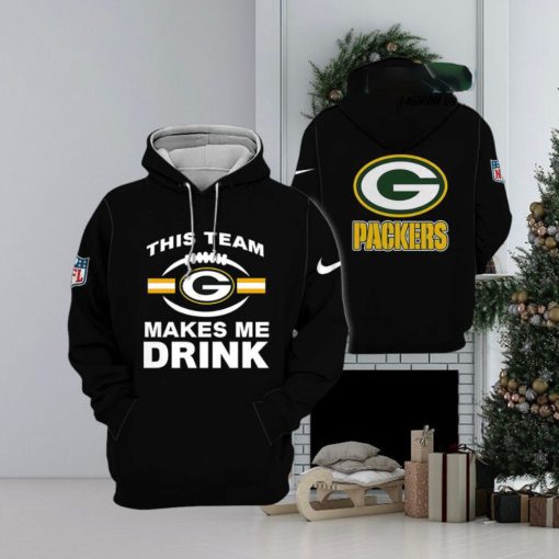 Packers This Team Makes Me Drink Hoodie