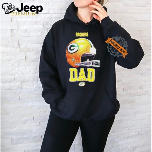 Packers helmet Dad Green Bay logo shirt