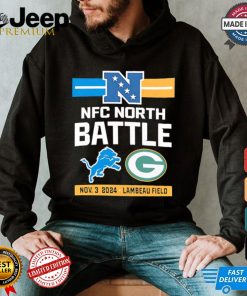 Packers vs. Lions match up Lambeau Field NFC North battle shirt