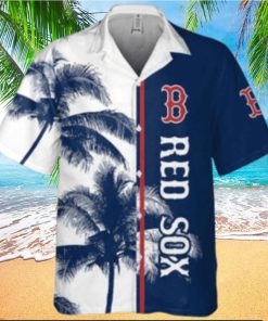 Palm Tree Breeze Boston Red Sox Split Hawaiian Shirt