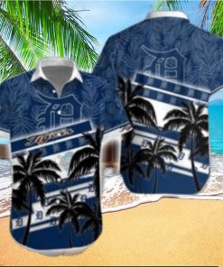 Palms Over Water Detroit Tigers Tropical Hawaiian Shirt