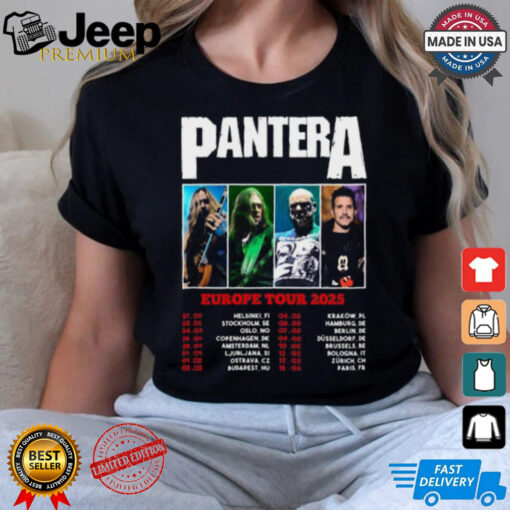 Pantera Europe Tour 2025 shirt