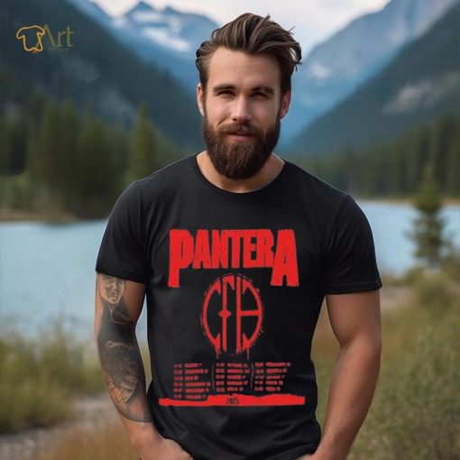 Pantera announce early 2025 european tour date and place list shirt