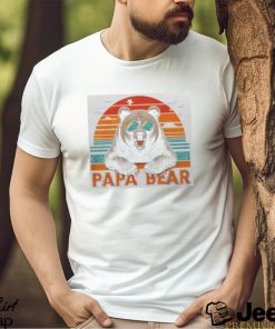Papa Bear With Sunglasses Bear For Dad Men's T shirt