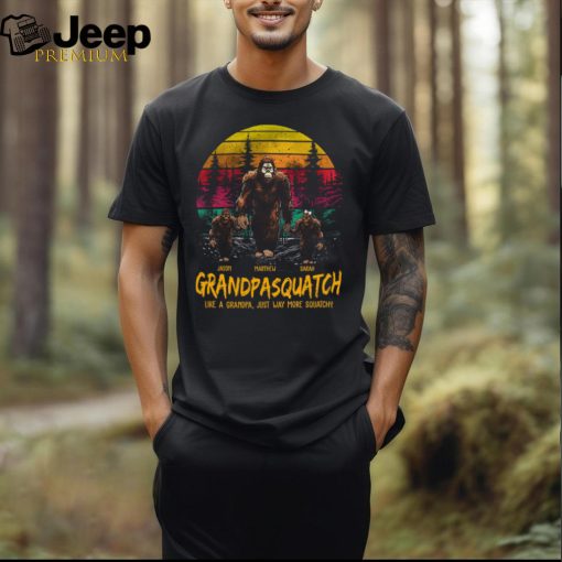 Papasquatch, Like A Grandpa, Just Way More Squatchy Personalized Vintage Shirt