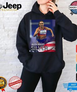 Paralympic Paris 2024 Poster Women’s Long Jump T37 Jaleen Roberts Silver Medal t shirt