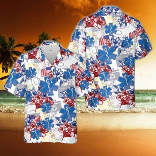 Paramedic USA, 4th Of July Hawaiian Shirt