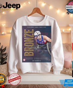 Paris Paralympics 2024 Poster Daniel Romanchuk Men’s 400 Meter T54 Bronze Medal t shirt