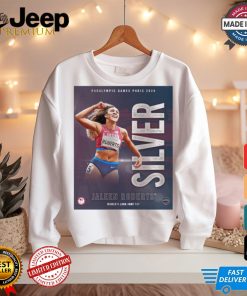 Paris Paralympics 2024 Poster Jaleen Roberts Women’s Long Jump T37 Silver Medal t shirt