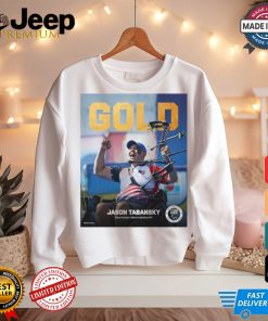 Paris Paralympics 2024 Poster Jason Tabansky Gold Medal Para Archery t shirt