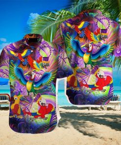 Parrot Mardi Gras Hawaiian Shirt Aloha Casual Shirt For Men And Women