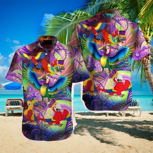 Parrot Mardi Gras Hawaiian Shirt Aloha Casual Shirt For Men And Women