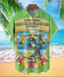Parrot Yes I Am A Pirate 200 Yers Too Late Hawaiian Shirt