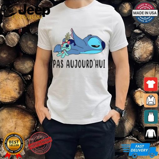 Pas aujourd'hui Stitch shirt