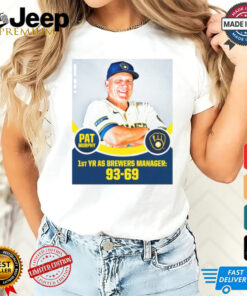 Pat Murphy 1st YR AS Brewers Manager 93 69 Poster t shirt