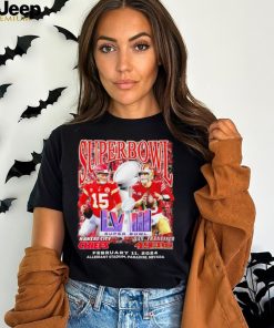 Patrick Mahomes Chiefs vs Brock Purdy 49ers Super Bowl LVIII february 11 2024 shirt