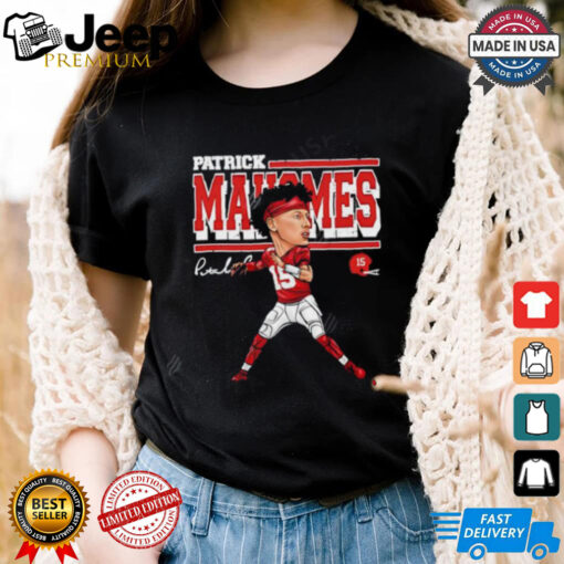 Patrick Mahomes Kansas City Chiefs cartoon signature shirt