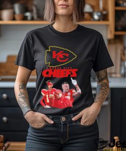 Patrick Mahomes Travis Kelce and Andy Reid Kansas City Chiefs Super Bowl LVIII 2024 Shirt