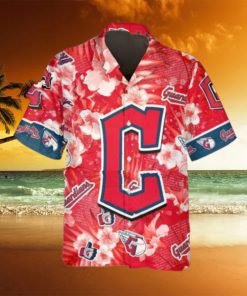 Pattern Logo Cleveland Guardians Hawaiian Shirt, Cleveland Guardians Aloha Shirt, MLB Hawaiian Shirt