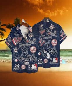 Pattern MLB New York Yankees Hawaiian Shirt, MLB Mens Tropical Shirts