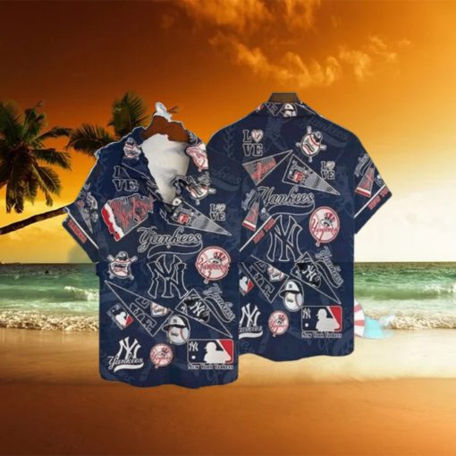 Pattern MLB New York Yankees Hawaiian Shirt, MLB Mens Tropical Shirts