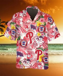 Pattern Phillies Hawaiian Shirt, Philadelphia Phillies Hawaiian Shirt, MLB Hawaiian Shirt