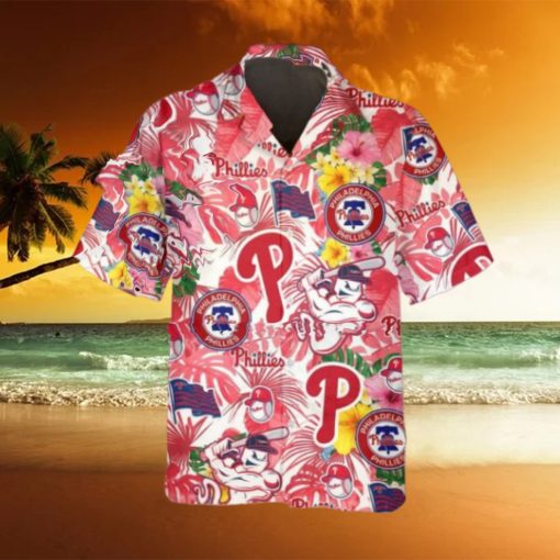 Pattern Phillies Hawaiian Shirt, Philadelphia Phillies Hawaiian Shirt, MLB Hawaiian Shirt