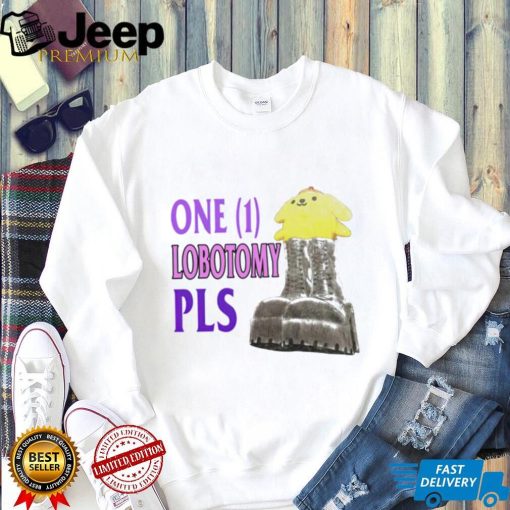 One 1 lobotomy pls shirt