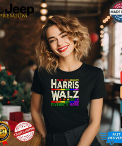 Peace love equality Harris Walz 2024 diversity hope shirt