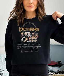 Peanut characters the Lord of the Rings signatures shirt