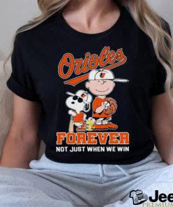 Peanuts Baltimore Orioles Forever not just when we win 2024 Shirt