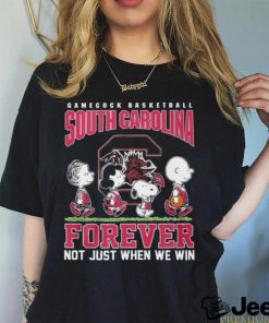 Peanuts Character South Carolina Gamecocks Forever Not Just When We Win Shirt