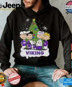 Peanuts Character X Minnesota Vikings Merry Christmas 2024 Shirt