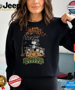 Peanuts Characters Baylor Bears Halloweens It’s The Most Wonderful Time Of The Year Shirt