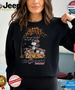 Peanuts Characters Cincinnati Bearcats Halloweens It’s The Most Wonderful Time Of The Year Shirt