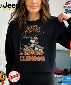 Peanuts Characters Clemson Tigers Halloweens It’s The Most Wonderful Time Of The Year Shirt