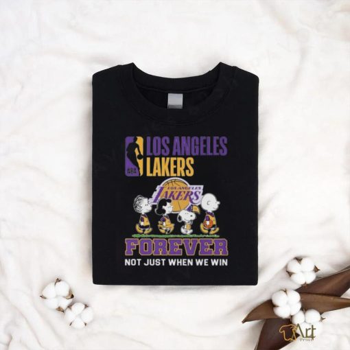 Peanuts Characters Los Angeles Lakers 2024 Forever Not Just When We Win Shirt