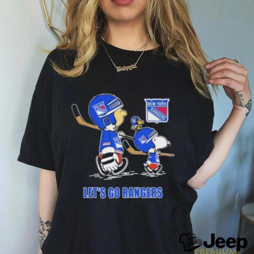 Peanuts Characters New York Rangers Lets Go Rangers 2024 Shirt
