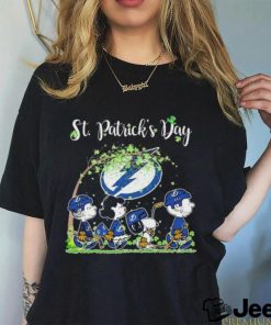 Peanuts Characters Tampa Bay Lightning Happy St Patrick’s Day Shirt