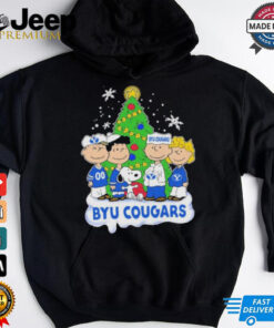 Peanuts Characters X Byu Cougars Christmas Shirt